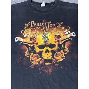 2000's Bullets For‎ My Valentine Metal Concert Tour Black Tshirt Size L